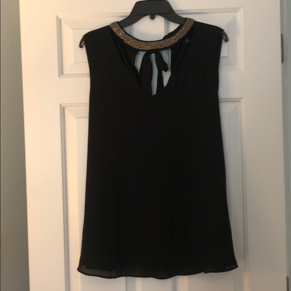 Black Beaded Blouse